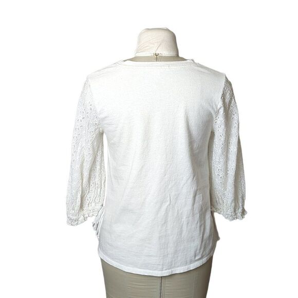 Anthropologie eri + ali  Eyelet Sleeve Top - Picture 5 of 7